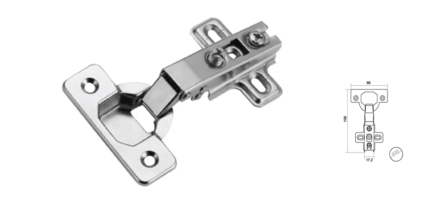 Basic Concealed Hinge,one-way, Slide on